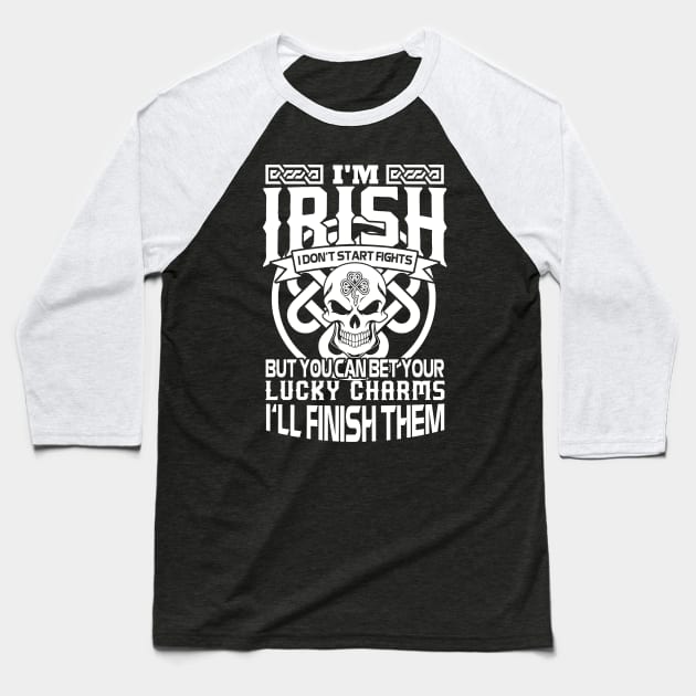 PATRICK DAY, Irish Lucky charms Baseball T-Shirt by tabaojohnny